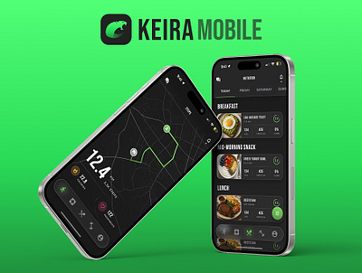 Keira - Modern Fitness & Health App UI Kit dark mode dashboard ui fitness stats fitness ui ftiness app gym ui health ui nutrition premium ui kit running sleep ui sport ui sports app ui steps ui ui workout ui