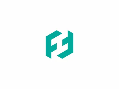 Accepted FH monogram for health clinic branding design fh fh monogram hf hf monogram isometric lettermark logo minimal minimalist monogram simple symbol