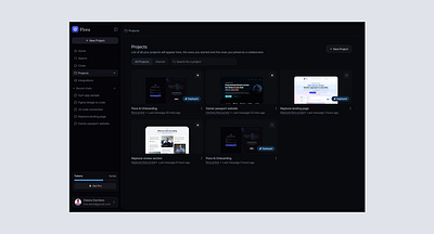 Flora - Projects {Filled state} ai ai coding ai design ai interface dashboard figma ui ui design