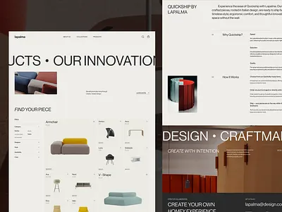 Lapalma – Professional Furniture Ecommerce Product Page figma graphic design ui web design website website design