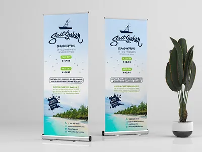Tourism Salt Shaker Roller Banner, Flex Design gourmetbanner