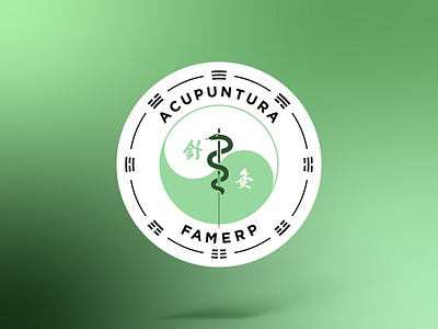 famerp · logo acupuncture brand identity design filipeoconde graphic design healtcare logo logo logotype medical logo