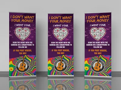 Music Unstoppable QR Scanner Roller Banner campaignbanner