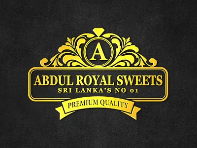 Premium Quality Food Royal Luxury Golden Logo regalmenulogo