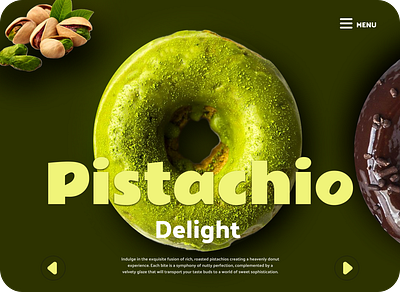 Donut Website Hero — Case Study figma food website user experience ux ui