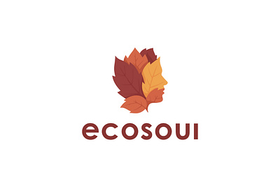 Eco Soul Logo animation app branding creative design eco ecology graphic design human illustration logo medical mind natural nature premium software ui vector
