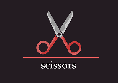 logo de tijera graphic design logo