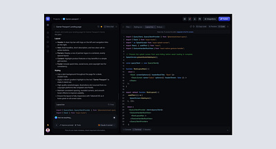 Flora - Ai Code view ai ai code ai design ai interface design figma ui ui design uiux