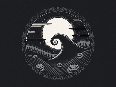 Halloween Night cartoon design halloween illustration night nightmare t shirt tee vector