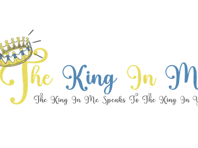 The King In me minimal word Logo brand recognition