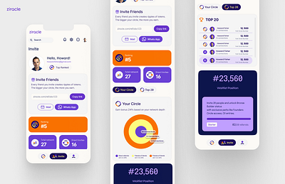 Responsive Referral app figma mobile playfull prototyping referral ui ux web