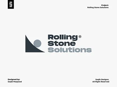 Rolling Stone Solutions abstract logo brand identity brand solution branding brandingdesign businesslogo cleandesign corporatelogo crative logo design graphic design logo logoconcept logodesign minimallogo modern logo professionallogo stone logo trustworthybrand visualidentity