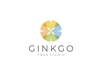 Ginkgo Yoga Studio brand branding clever design giletroja ginkgo ginkgo biloba ginko illustration leaf logo logo design minimalism smart ui yoga yoga instructor yoga logo yoga studio yoga studio logo