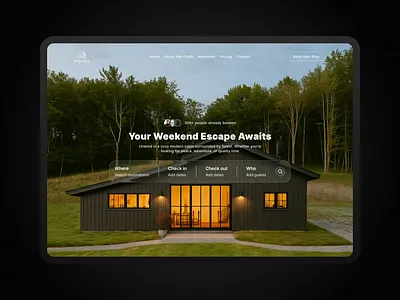 Book your next weekend adventure adventure book graphic design homebooking logo ui