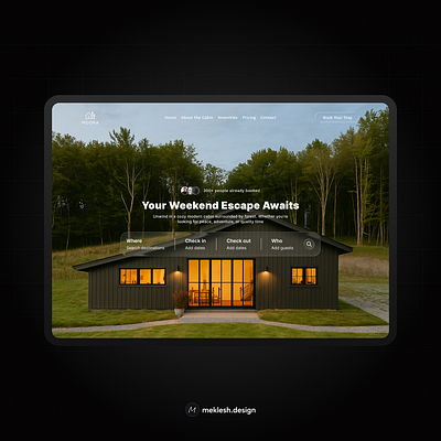 Book your next weekend adventure adventure book graphic design homebooking logo ui