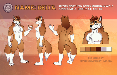 Northern Rocky Mountain Wolf Ref Sheet majestic