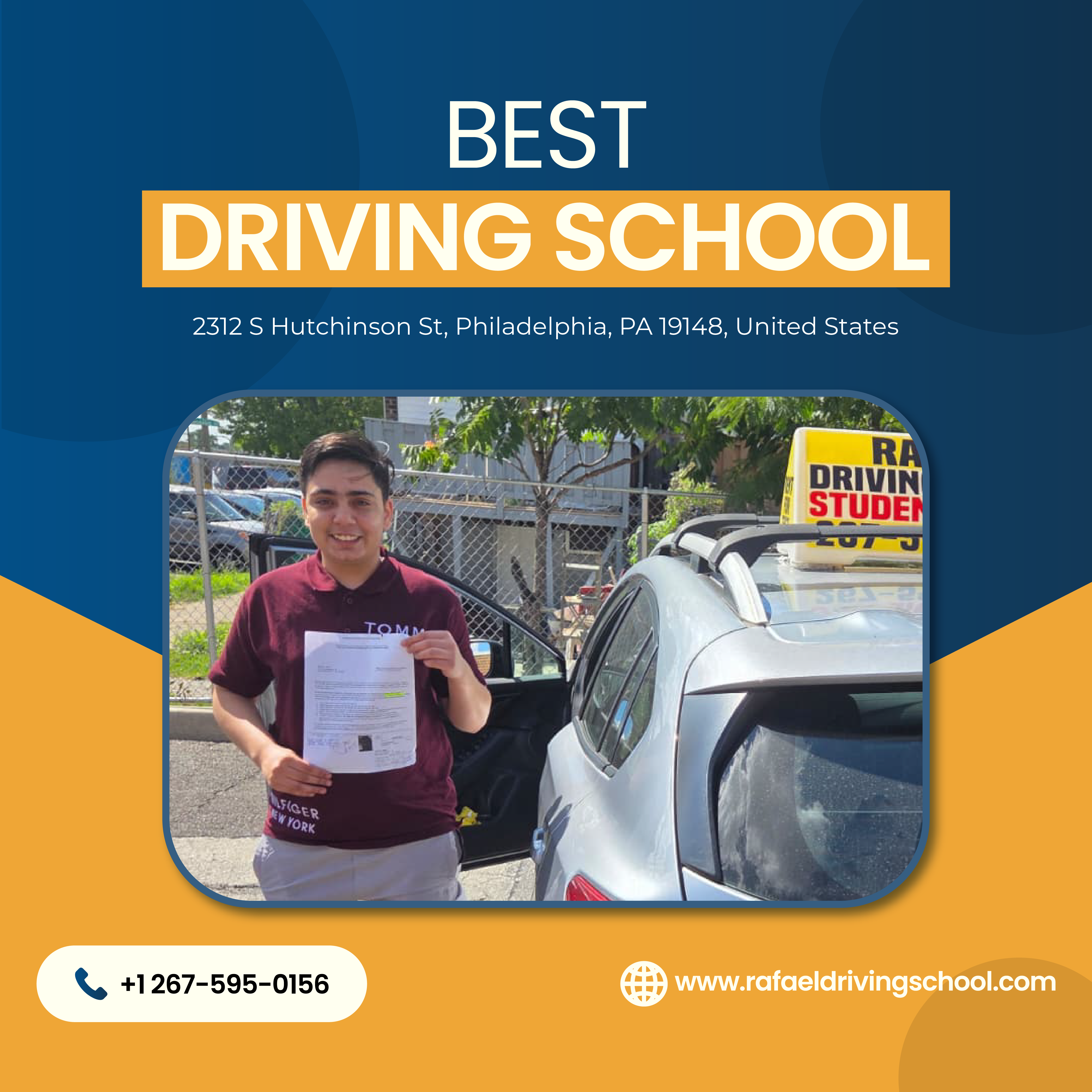 BEST DRIVING SCHOOL adobe illutrator graphic design smm