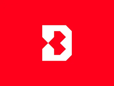 DXB Logo - Architecture Company architecture branding design dxb illustrator logo logodesign monogram red triogram