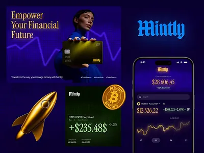 Mintly® – Crypto Fintech Branding blockchain app design crypto app design crypto dashboard crypto fintech crypto fintech design crypto mobile app digital wallet finance branding fintech app ui fintech branding fintech crypto app fintech startup design fintech ux design mobile finance mobile finance ui money tracker app payment app personal finance app visual identity web3 fintech app