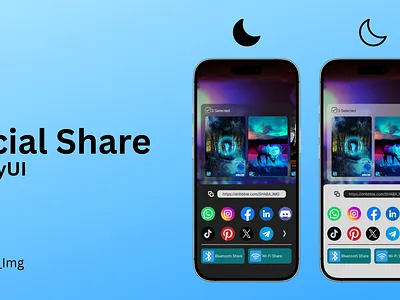 Social Share UI #DailyUI #010 dailyui graphic design interface logo social design ui web design