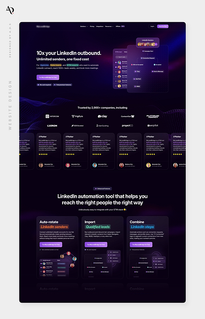 Creative Dark Theme Website Design Concept creative ui creative website creative website design concept dark website design ui web design webdesign