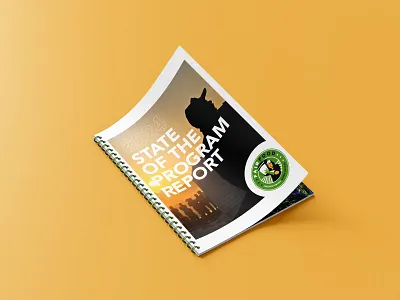State of the Program Report – Cover Design annual report creative design design graphic design impact report layout design marketing print design report vector