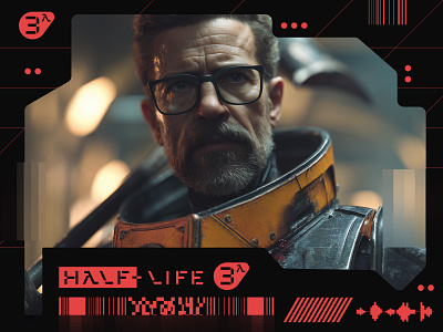 Half Life 3. Concept. Tribute to Gordon Freeman branding figma game graphic design halflife3