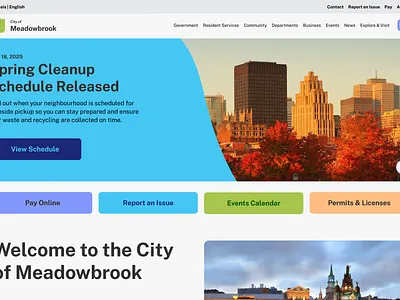 City Website Design Homepage branding design graphic design ui web design website website design