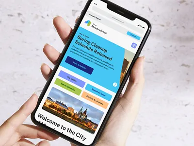 City Website Design Homepage Mobile branding design graphic design ui web design website website design