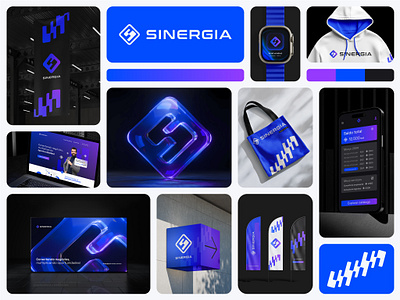 Sinergia - Brand Design 3d branding graphic design logo