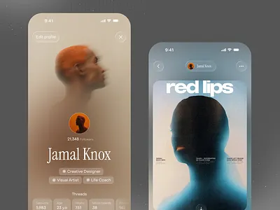 Cosmos.co redesign creative gallery liquid glass mobile app threads