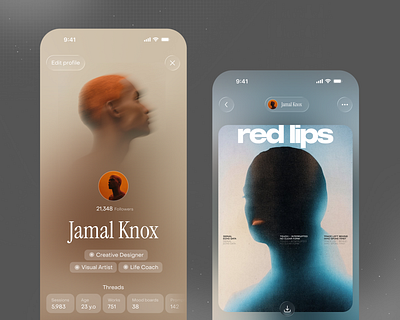 Cosmos.co redesign creative gallery liquid glass mobile app threads