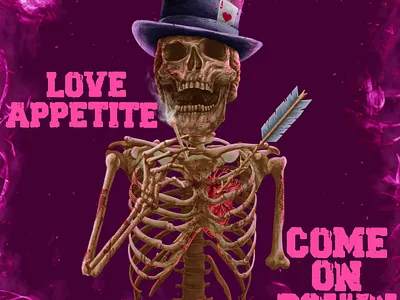 love appetite album art album cover art book book cover cover artwork design art digital painting drawing flyer ill illustration love merchandise music art painting poster realisme skull tshirt design