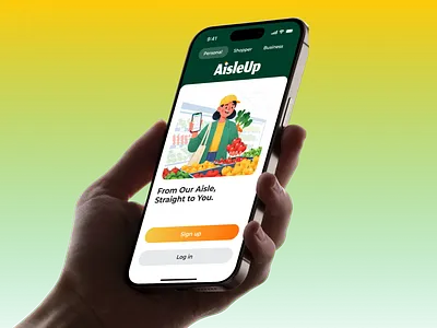 AisleUp!🧡 aisleup app app design concept e commerce figma food grocery app interaction design mobile mobile app product design prototype shopping ui uiux design user interface ux wireframe