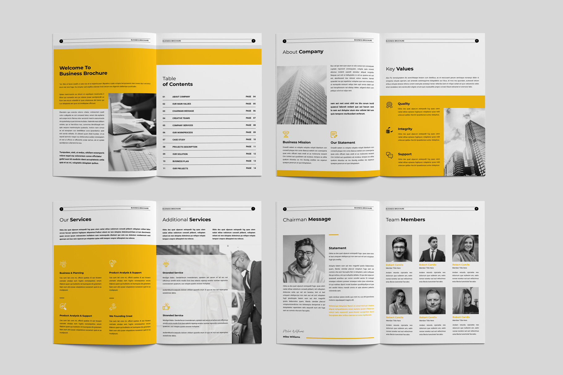 Example of Company Brochure Template