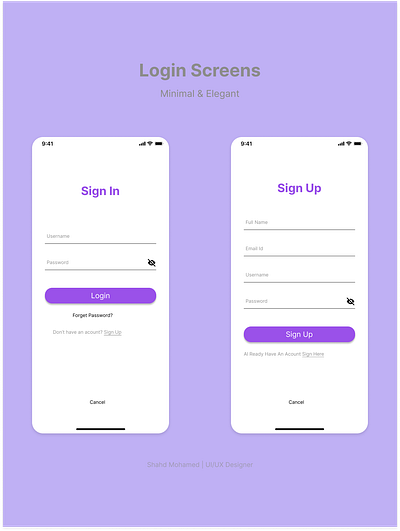 Minimal & Clean Login Page app light mode ui log in screen minimal design mobile app ui mobile design ui ux