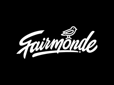 Logo Design - Fairmonde bird branding branding kit clothing brand logo graphic design hand drawn hand drawn typography hand lettering lettering logo logo design logotype typography