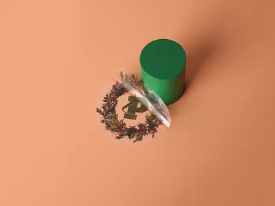 Floral Round Transparent Stickers with Centered P Design round transparent stickers