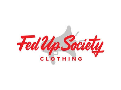Clothing Brand Logo - Fed Up Society brand identity branding branding kit clothing brand clothing logo creative graphic design hand drawn hand lettering illus lett lettering logo design logotype typography