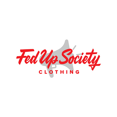 Clothing Brand Logo - Fed Up Society brand identity branding branding kit clothing brand clothing logo creative graphic design hand drawn hand lettering illus lett lettering logo design logotype typography