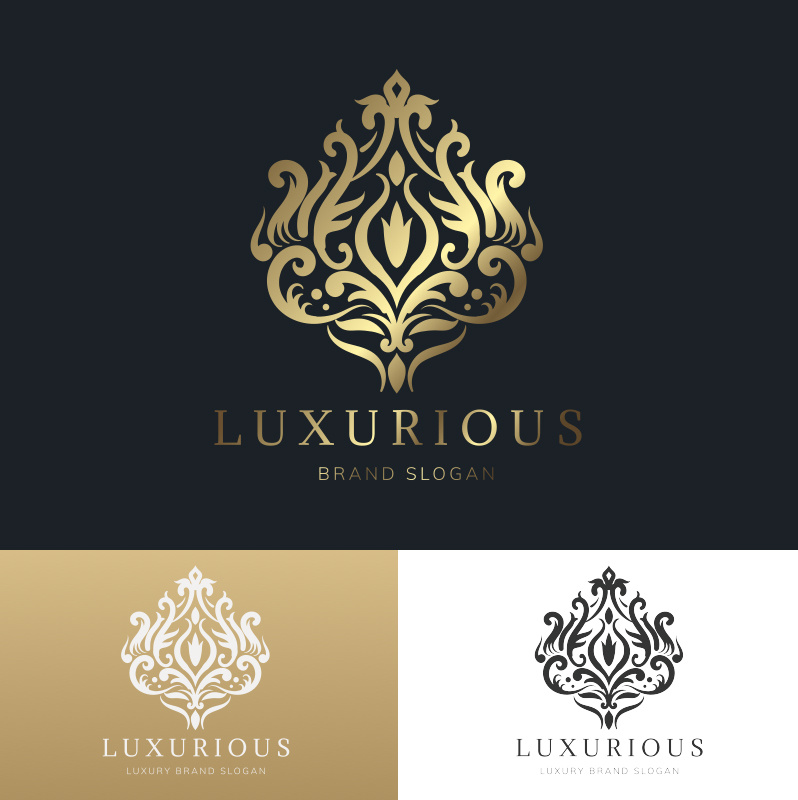 Luxurious logo concept branding graphic design illustration logo
