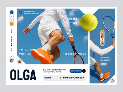 Olga Sport Center & Facilities agency branding center community company design ecommerce elementor facilities framer landing padel page sports store tennis ui webflow website wordpress