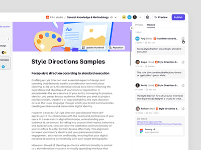 Trenning - Course Material Versioning & Restore SaaS LMS b2b dashboard e learning education education platform homapage learning management system lms online courses overview product design saas design student time training training ui ux web design