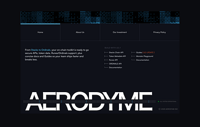 Aerodyme Footer Design design graphic design illustration ui user experience user interface ux