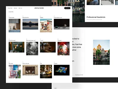 Photographer Portfolio Website agency branding design landing page photo studio photographer photography portfolio studio ui ui ux uidesign ux website