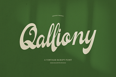 Qalliony | Vintage Script athletic