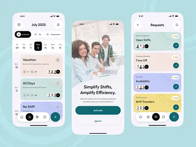 Employee Management HR Mobile App UI UX Design app design application attendance employee employee management hr hr app hr management hr mobile app hr platform hr software management minimal app mobile app people management product design saas hrm schedule ui design ui ux design