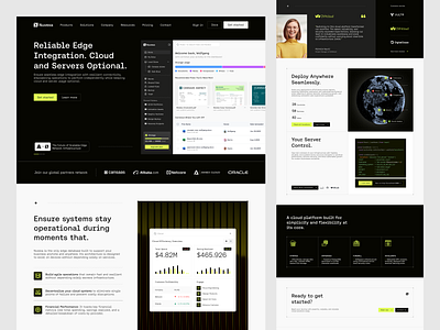 Nuvexa - Cloud Landing Page b2b cansaas clean cloud cloud service design interface landing page landing page design minimalist saas server service ui ux web design web development website design