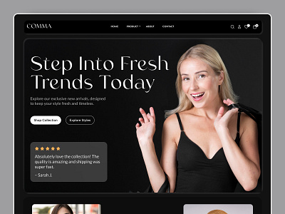Fashion E-Commerce Website Design antdesk e commerce ecommerce design ecommerce website efatuix fashion fashion ecommerce fashion store fashion website landing page online shop online store shop shop online shop ui shopping web design website