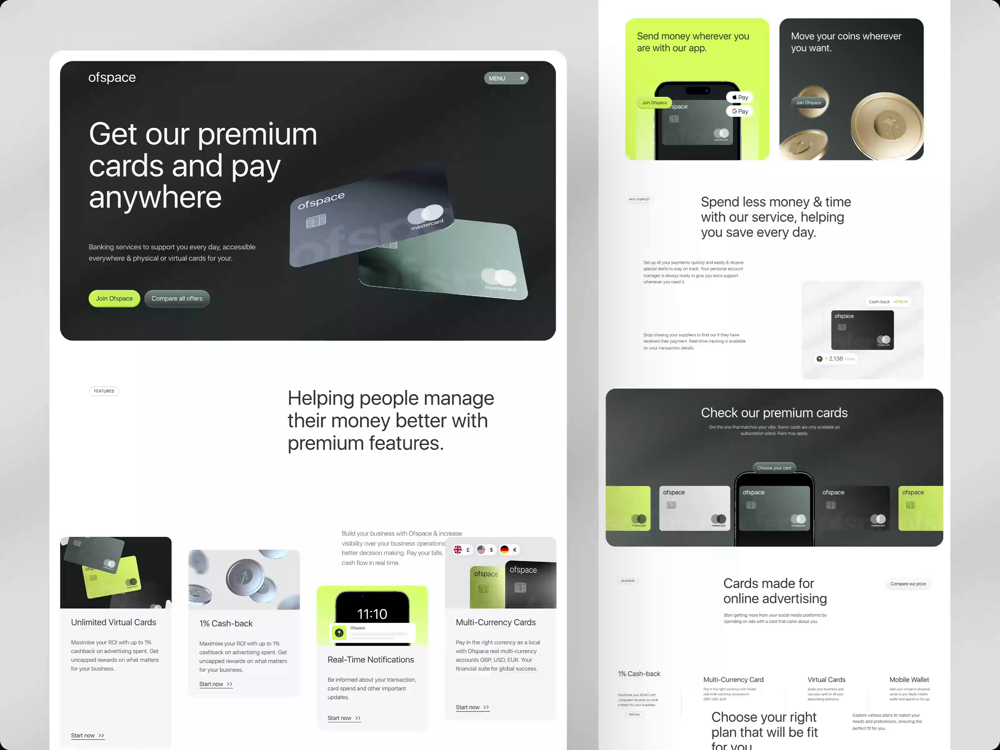 Example of Fintech Landing Page Design - UIUX for SaaS